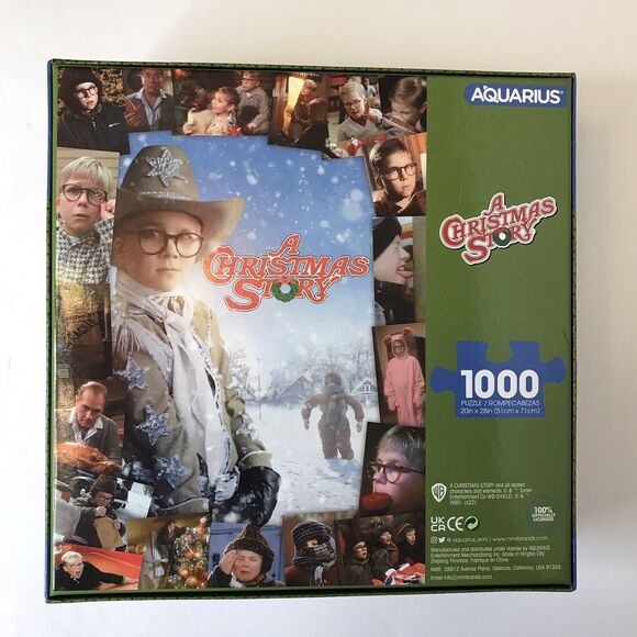 A Christmas Story Jigsaw Puzzle 1000 Pieces by Aquarius 20” x 28” Movie TV Show - Picture 3 of 4